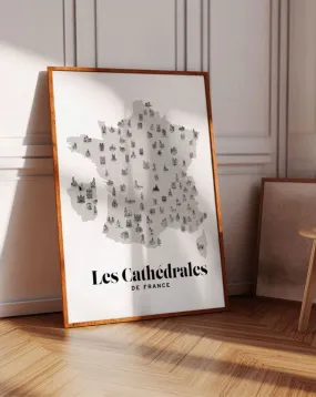 Affiche Les Cathédrales de France 