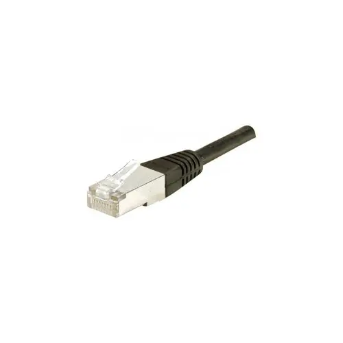 Cordon RJ45 categorie 6 F/UTP noir - 1 m