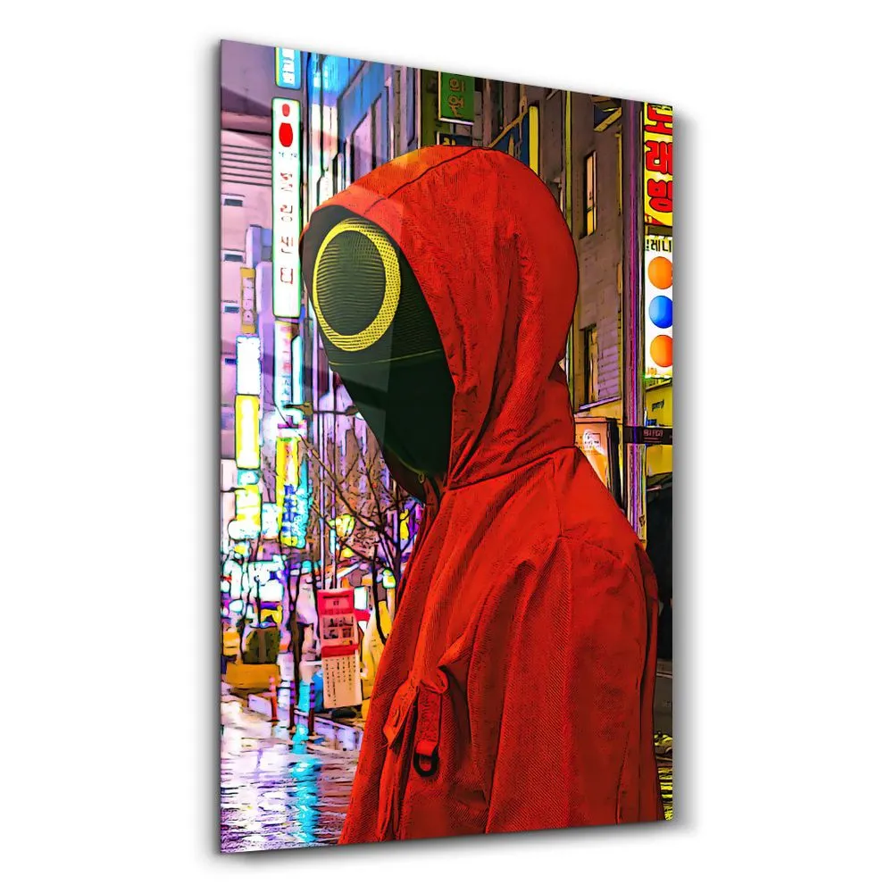 Rounded face | glass wall art