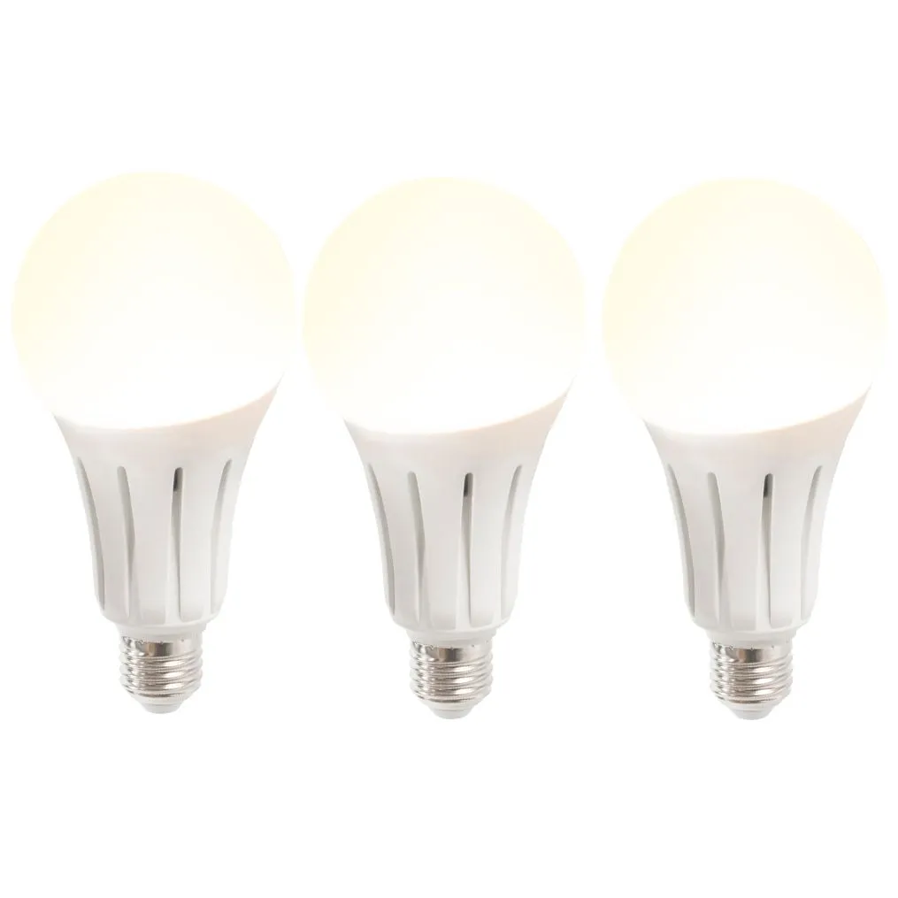 Set de 3 ampoules LED B80 24W E27 blanc chaud