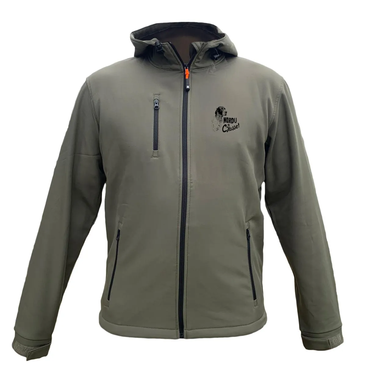 Veste softshell Braque Français Homme ou Femme avec/sans capuche – Mordu de chasse